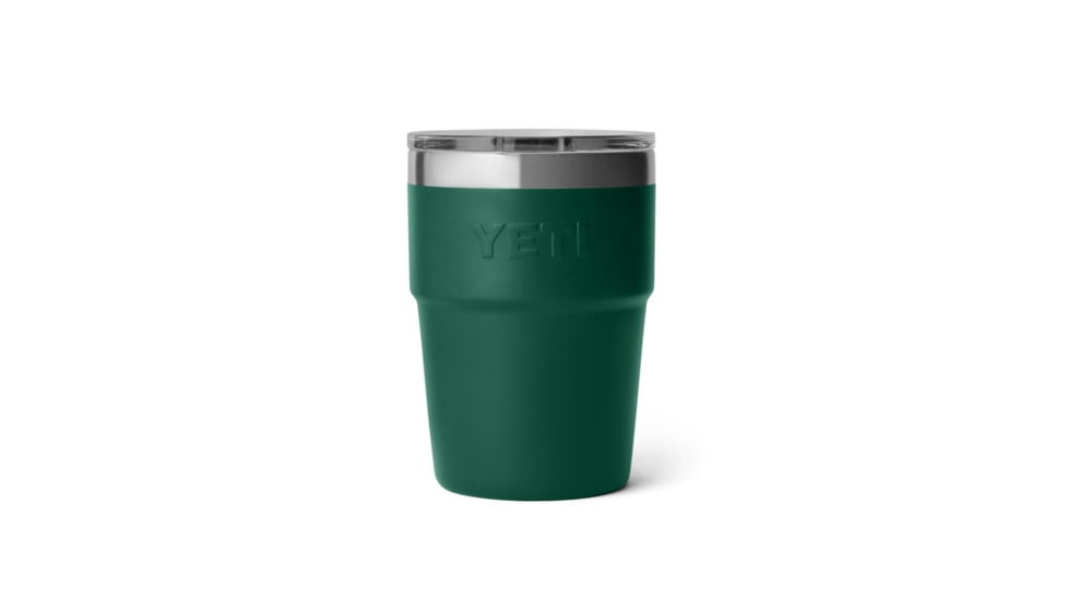 Yeti Rambler 16 oz Stackable Cup w/Magslider Lid, Black Forest Green, 21071504920