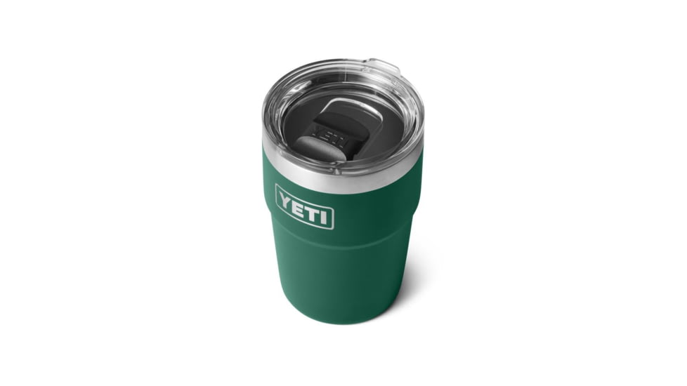 Yeti Rambler 16 oz Stackable Cup w/Magslider Lid, Black Forest Green, 21071504920