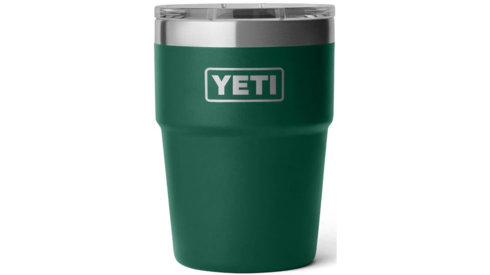 Yeti Rambler 16 oz Stackable Cup w/Magslider Lid, Black Forest Green, 21071504920