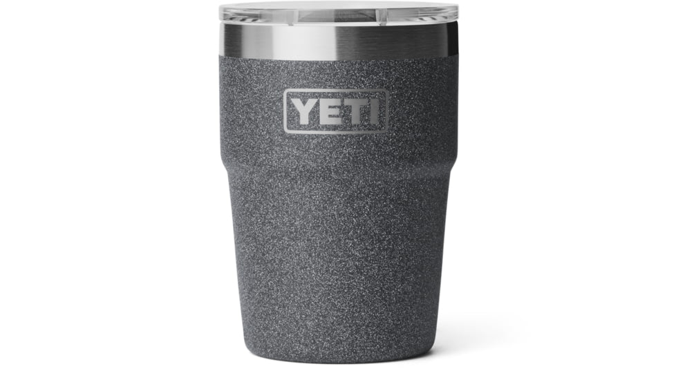 Yeti Rambler 16 oz Stackable Cup w/Magslider Lid, Black Stone, 21071507502