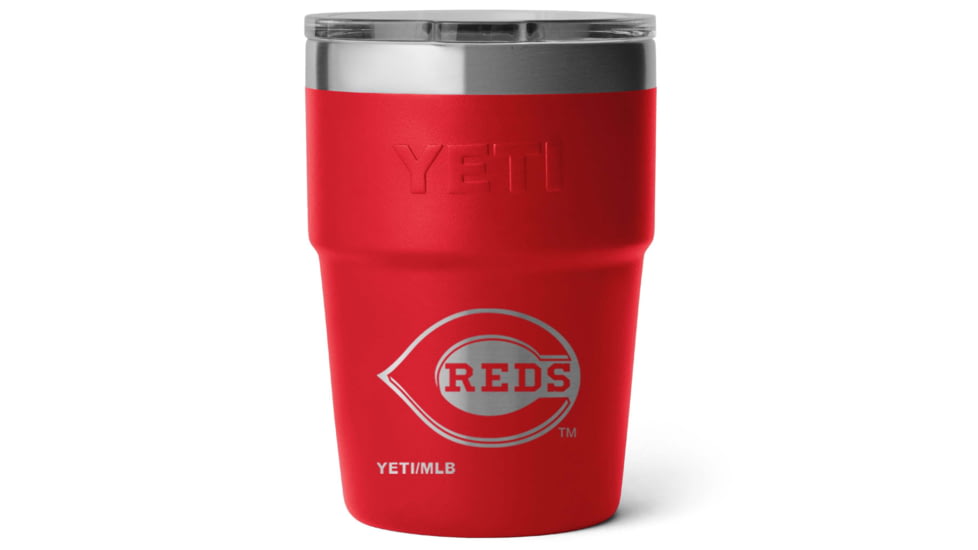 Yeti Rambler 16 oz Stackable Cup w/Magslider Lid, Red/MLB Reds, 28100006654
