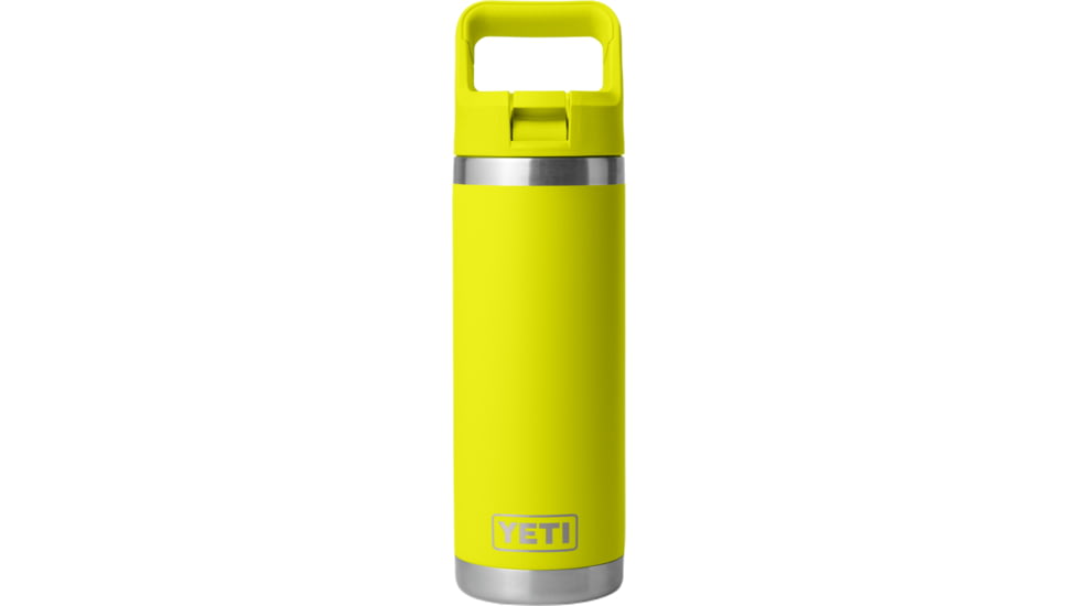 Yeti Rambler 18 oz C Straw Bottle, Firefly Yellow, 18 oz, 21071504709
