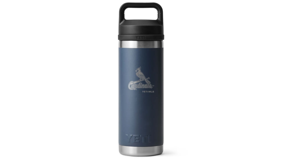 Yeti Rambler 18 oz Water Bottle w/Chug Cap, Navy/MLB Cardinals, 28100006787