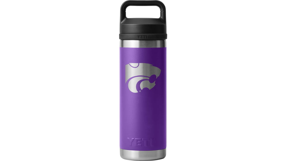 Yeti Rambler 18 oz Water Bottle w/Chug Cap, Purple/NCAA Kansas State, 28100006817