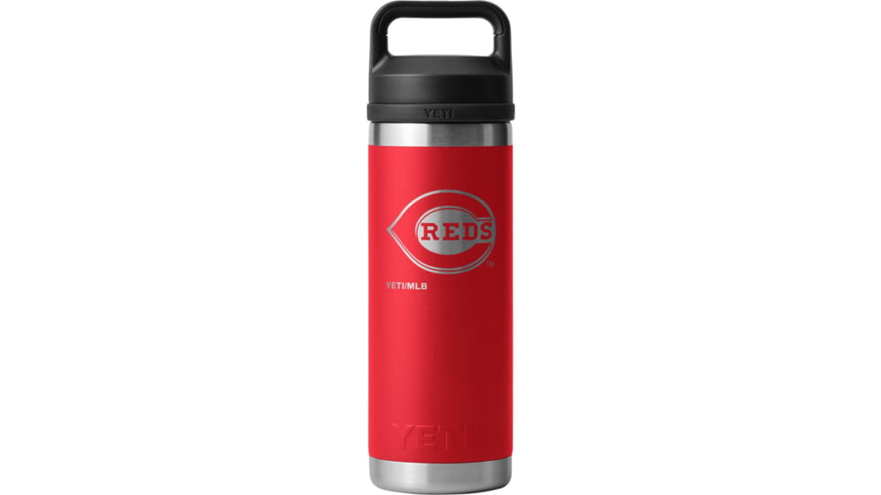 Yeti Rambler 18 oz Water Bottle w/Chug Cap, Red/MLB Reds, 28100006841
