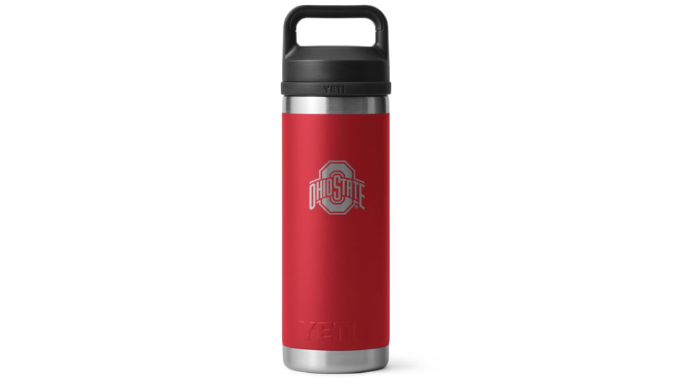 Yeti Rambler 18 oz Water Bottle w/Chug Cap, Red/NCAA Ohio State, 28100006847
