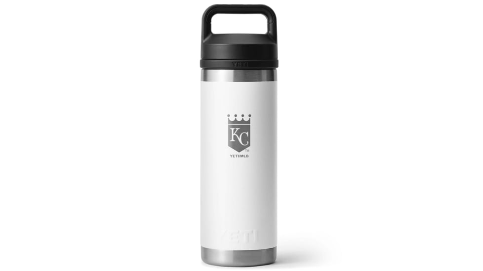 Yeti Rambler 18 oz Water Bottle w/Chug Cap, White/MLB Royals, 28100006869