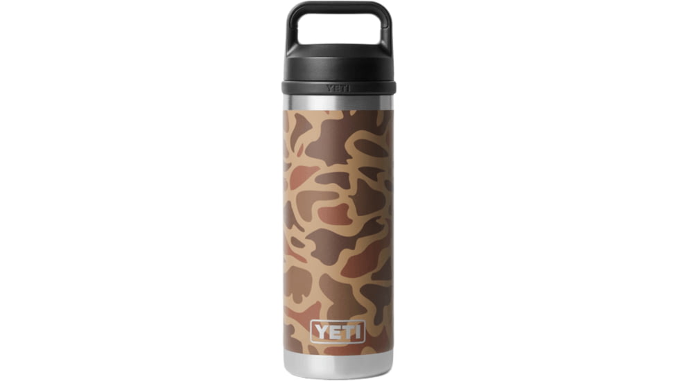Yeti Rambler 18 oz Water Bottle w/Straw Cap, Wetlands Camo, 21071506161