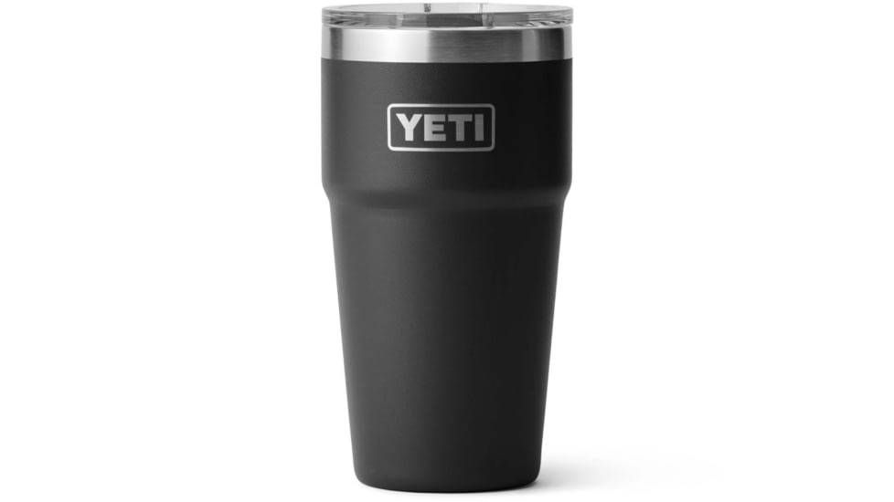 Yeti Rambler 20 oz Stackable Pint w/Magslider Lid, Black, 21071503706