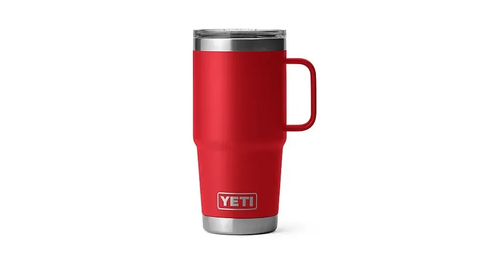 Yeti Rambler 20 oz Travel Mug, Rescue Red, 21071503878