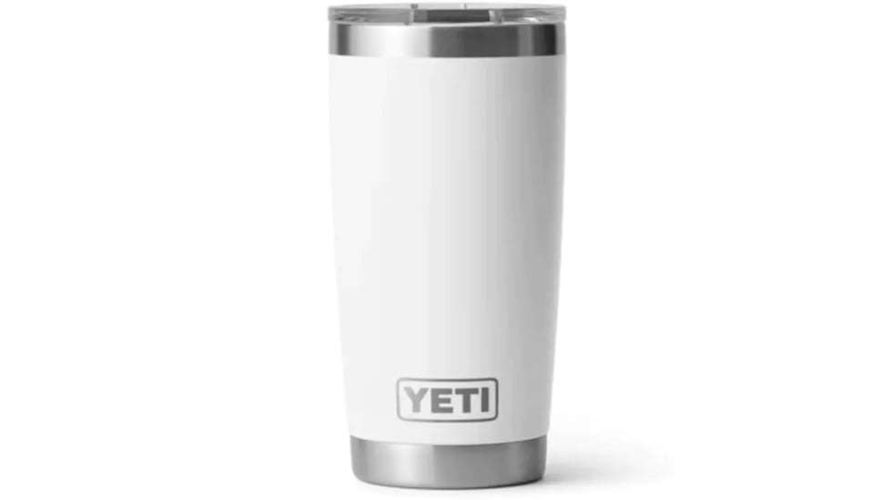Yeti Rambler 20 oz Tumbler w/Magslider Lid, White, 21071502223