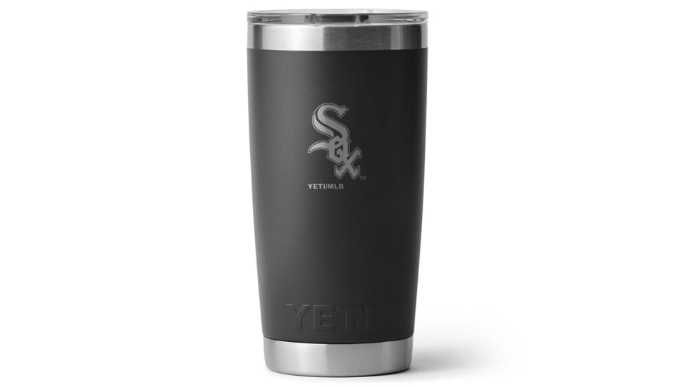 Yeti Rambler 20 oz Water Bottle w/Magslider Lid, Black/MLB White Sox, 28100006916