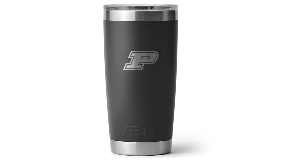 Yeti Rambler 20 oz Water Bottle w/Magslider Lid, Black/NCAA Purdue, 28100006925