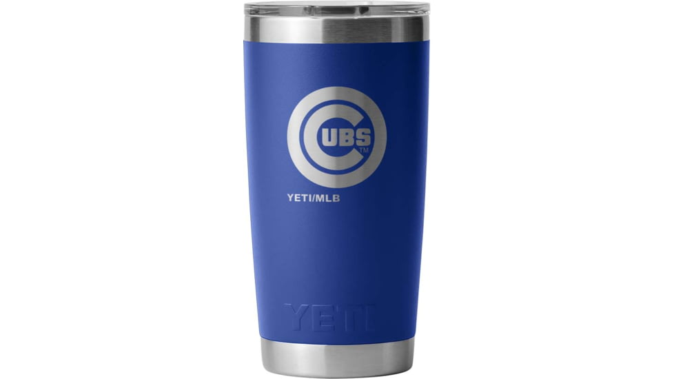 Yeti Rambler 20 oz Water Bottle w/Magslider Lid, Blue/MLB Cubs, 28100006964