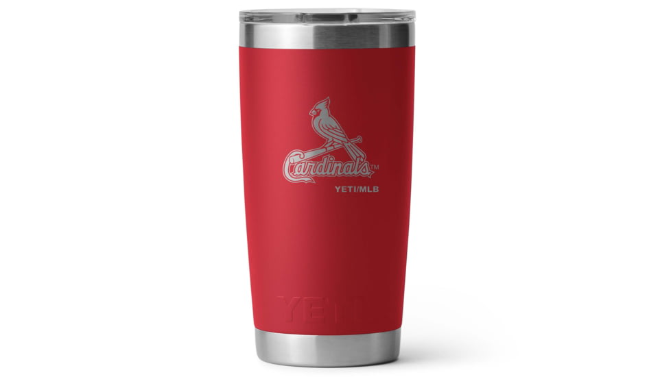 Yeti Rambler 20 oz Water Bottle w/Magslider Lid, Red/MLB Cardinals, 28100007050