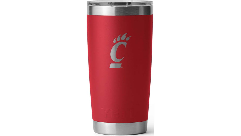 Yeti Rambler 20 oz Water Bottle w/Magslider Lid, Red/NCAA Cincinnati, 28100007006