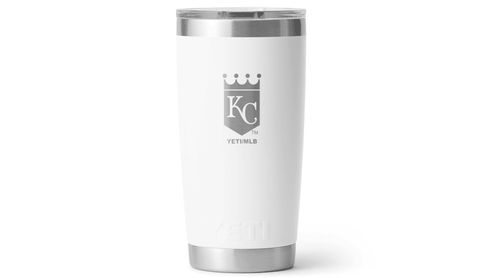 Yeti Rambler 20 oz Water Bottle w/Magslider Lid, White/MLB Royals, 28100007087