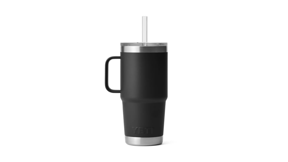 Yeti Rambler 25 oz Straw Mug, Black, 25 oz, 21071502240