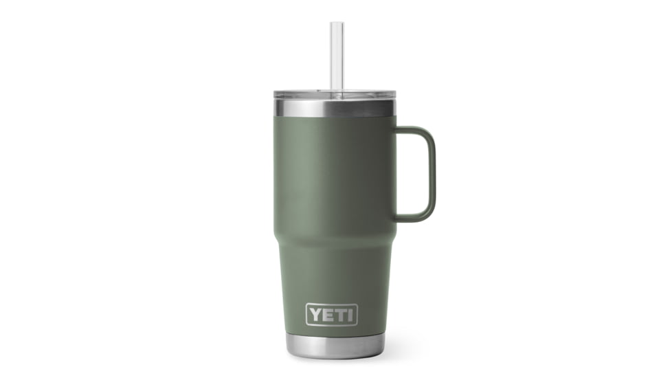 Yeti Rambler 25 oz Straw Mug, Camp Green, 25 oz, 21071502438