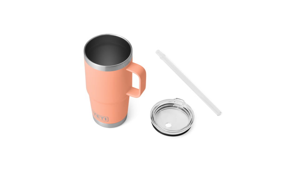 Yeti Rambler 25 oz Straw Mug, Lowcountry Peach, 21071505353