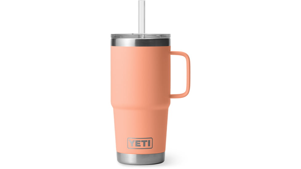 Yeti Rambler 25 oz Straw Mug, Lowcountry Peach, 21071505353