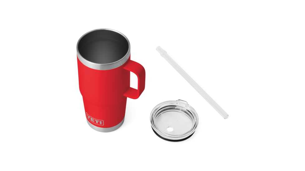 Yeti Rambler 25 oz Straw Mug, Rescue Red, 21071501894