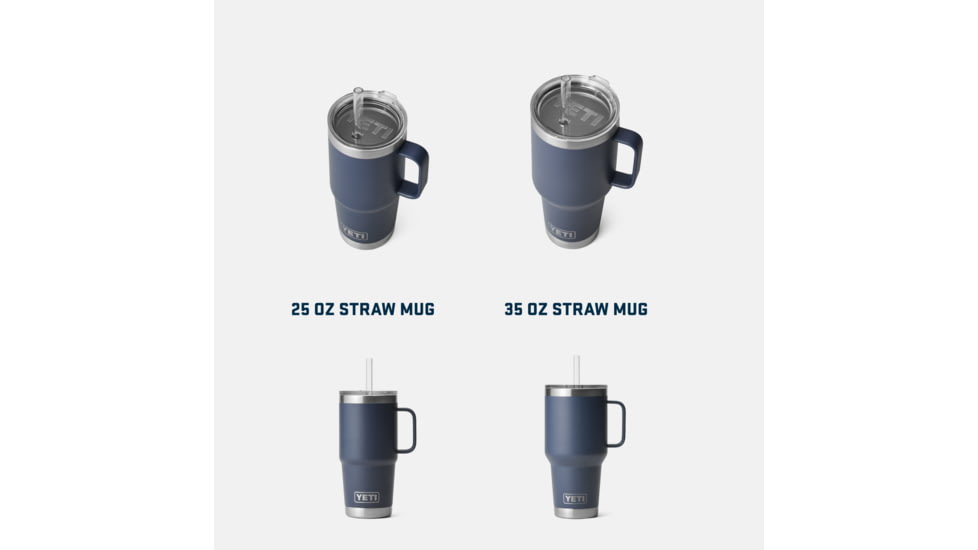 Yeti Rambler 25 oz Straw Mug, Rescue Red, 21071501894