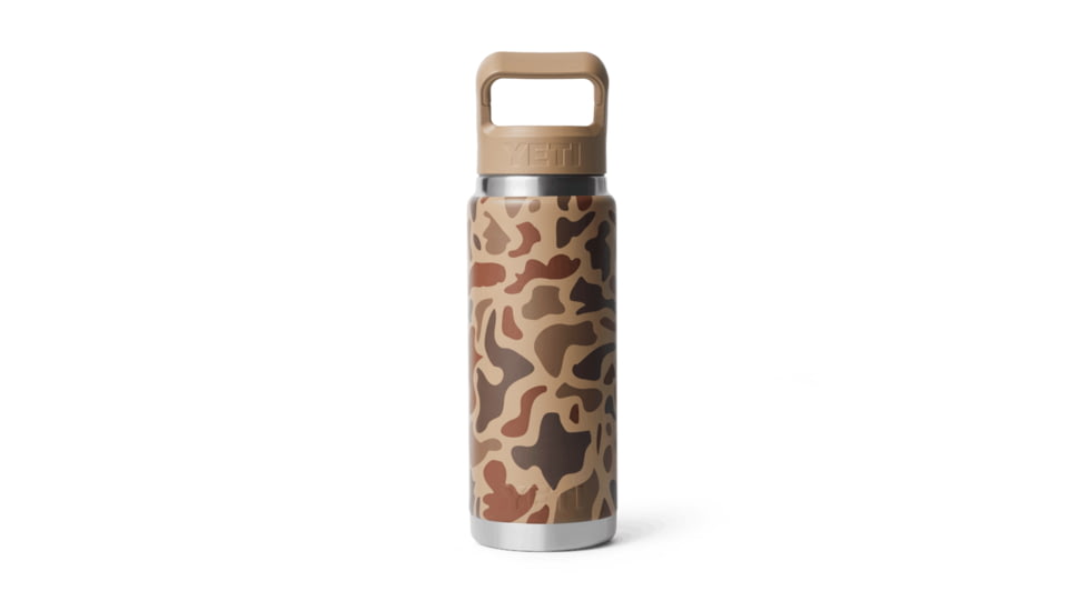Yeti Rambler 26 oz Water Bottle w/Straw Cap, Wetlands Camo, 21071506165