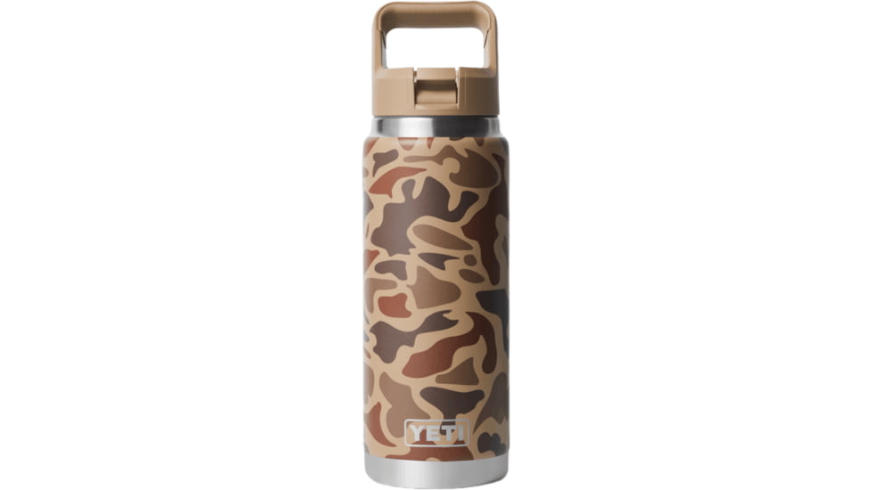 Yeti Rambler 26 oz Water Bottle w/Straw Cap, Wetlands Camo, 21071506165