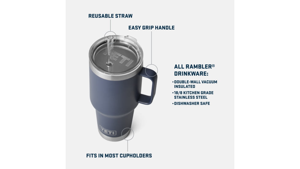 Yeti Rambler 35 oz Straw Mug, High Desert Clay, 35 oz, 21071501891