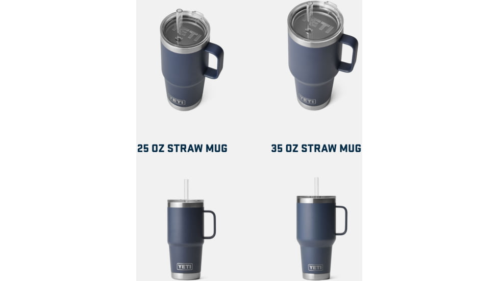 Yeti Rambler 35 oz Straw Mug, Navy, 35 oz, 21071502252