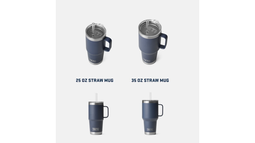 Yeti Rambler 35 oz Straw Mug, Rescue Red, 21071504372