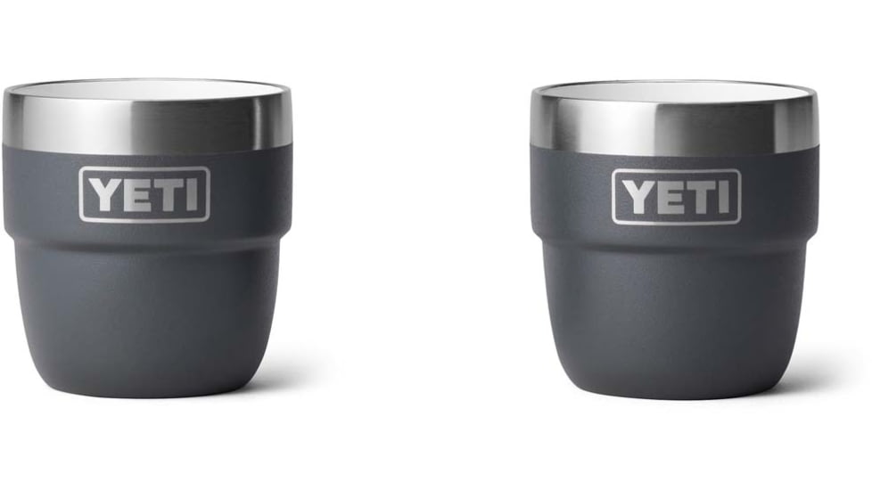 Yeti Rambler 4 oz Espresso Cup - 2 Pack, Charcoal, 4 oz, 21071501860