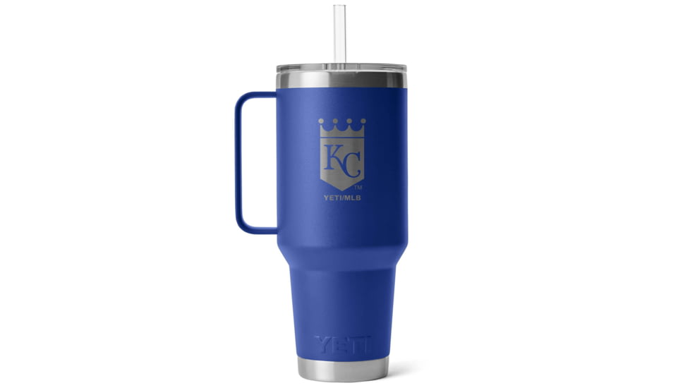 Yeti Rambler 42 oz Straw Mug w/Straw Lid, Blue/MLB Royals, 28100007176