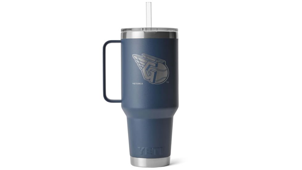 Yeti Rambler 42 oz Straw Mug w/Straw Lid, Navy/MLB Guardians, 28100007202