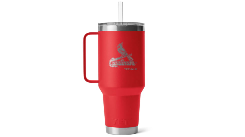 Yeti Rambler 42 oz Straw Mug w/Straw Lid, Red/MLB Cardinals, 28100007230
