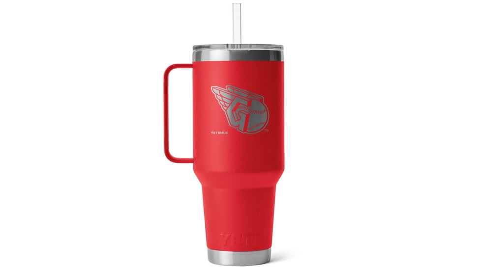Yeti Rambler 42 oz Straw Mug w/Straw Lid, Red/MLB Guardians, 28100007303