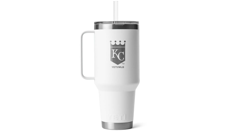 Yeti Rambler 42 oz Straw Mug w/Straw Lid, White/MLB Royals, 28100007257