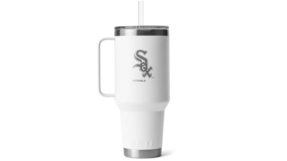Yeti Rambler 42 oz Straw Mug w/Straw Lid, White/MLB White Sox, 28100007309