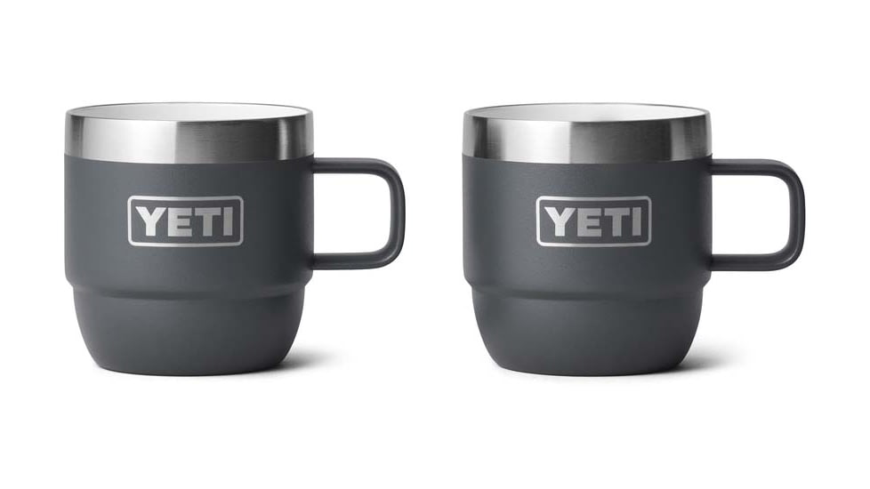 Yeti Rambler 6 oz Espresso Cup - 2 Pack, Charcoal, 6 oz, 21071501865