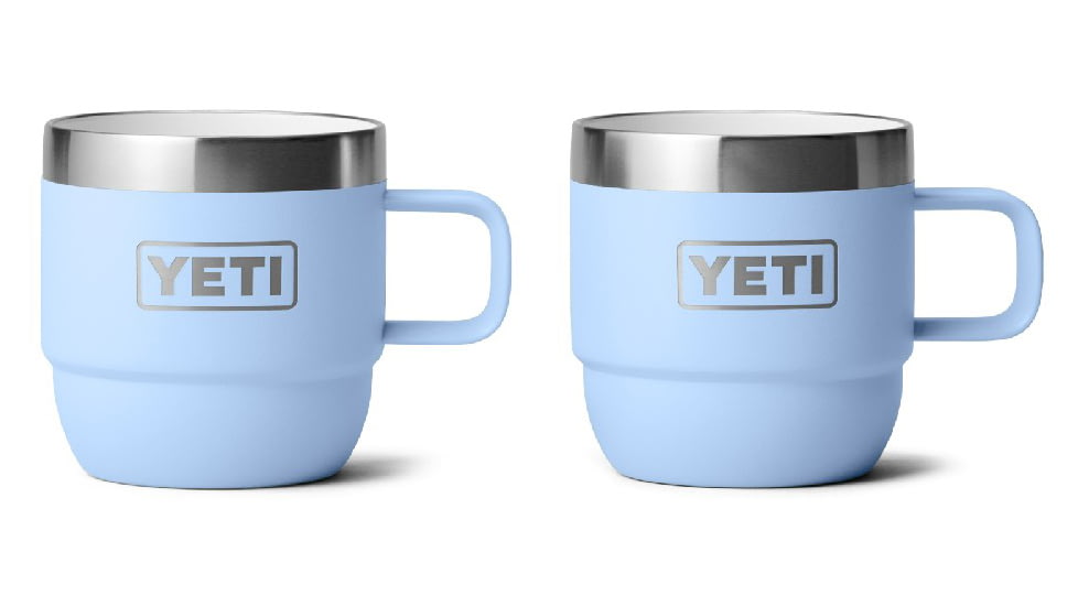Yeti Rambler 6 oz Stackable Mug - 2 Pack, Big Sky Blue, 6 oz, 21071504661