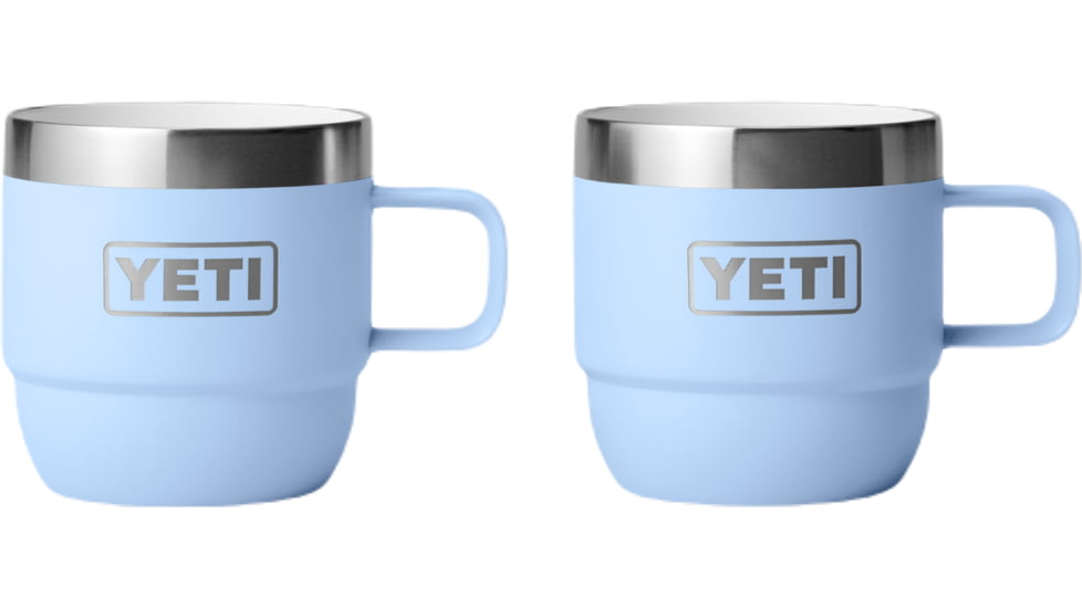 Yeti Rambler 6 oz Stackable Mug - 2 Pack, Big Sky Blue, 6 oz, 21071504661