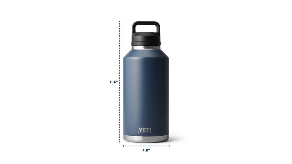 Yeti Rambler 64 Oz Bottle Chug, Rescue Red, 64 oz, 21071503855