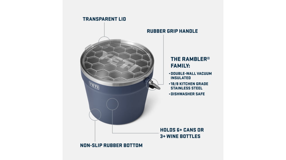 Yeti Rambler Beverage Bucket, Big Sky Blue, 21071504667