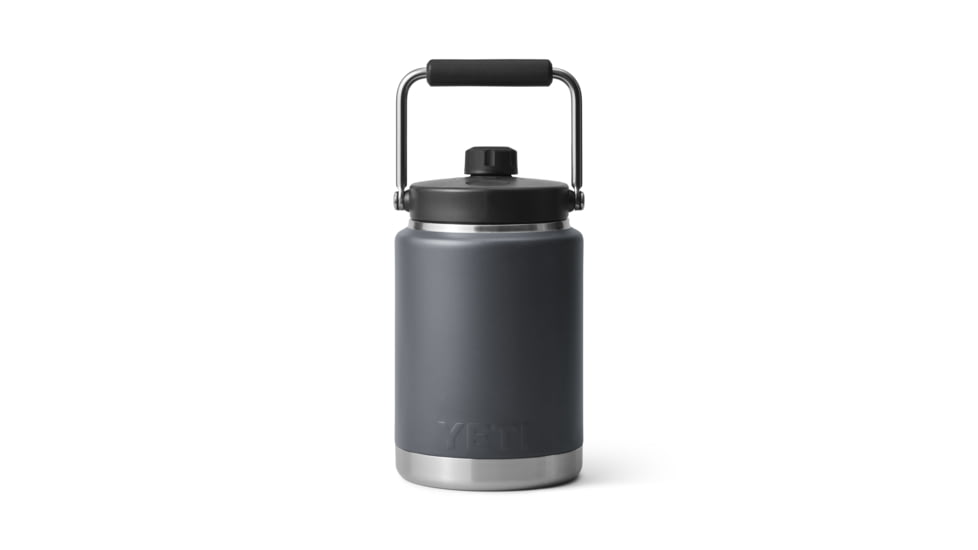 Yeti Rambler Half Gallon Jug, Charcoal, Half Gallon, 21071501178