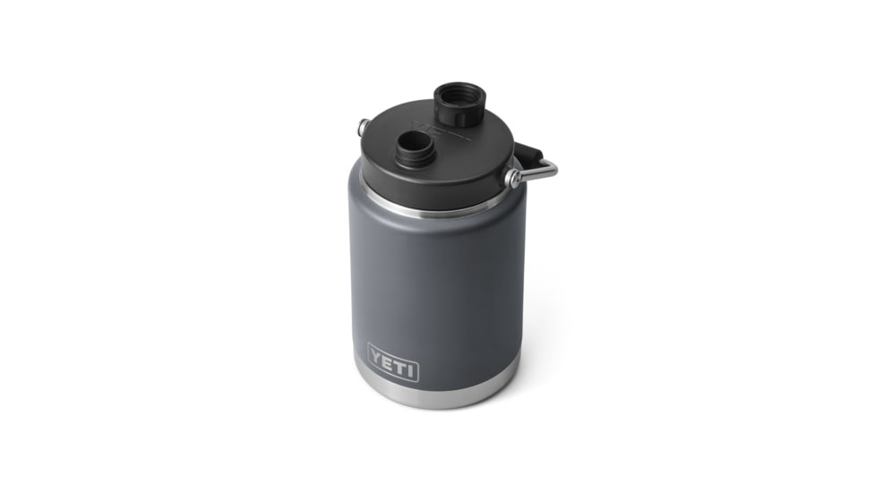 Yeti Rambler Half Gallon Jug, Charcoal, Half Gallon, 21071501178