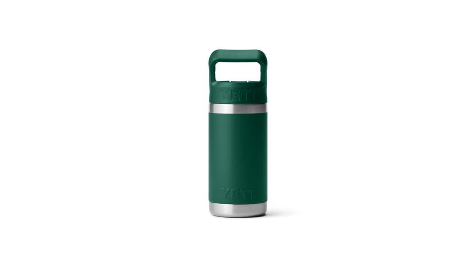 Yeti Rambler Jr 12 oz Kids Water Bottle w/Straw Cap, Black Forest Green, 21071504905