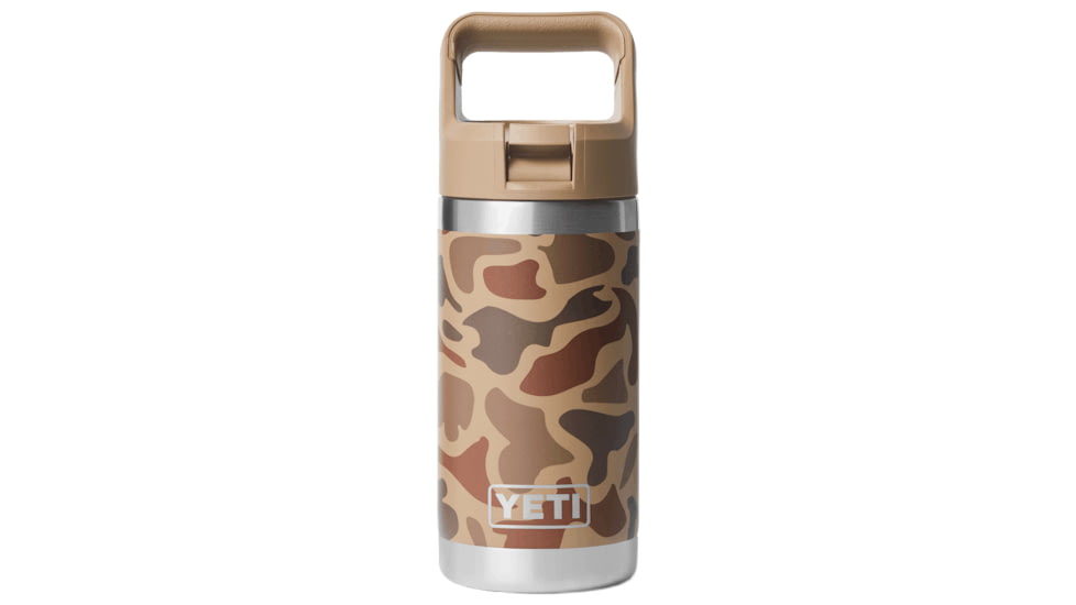 Yeti Rambler Jr 12 oz Kids Water Bottle w/Straw Cap, Wetlands Camo, 21071505888