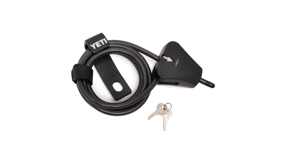 Yeti Security Cable Lock and Bracket, Black, 20010030004