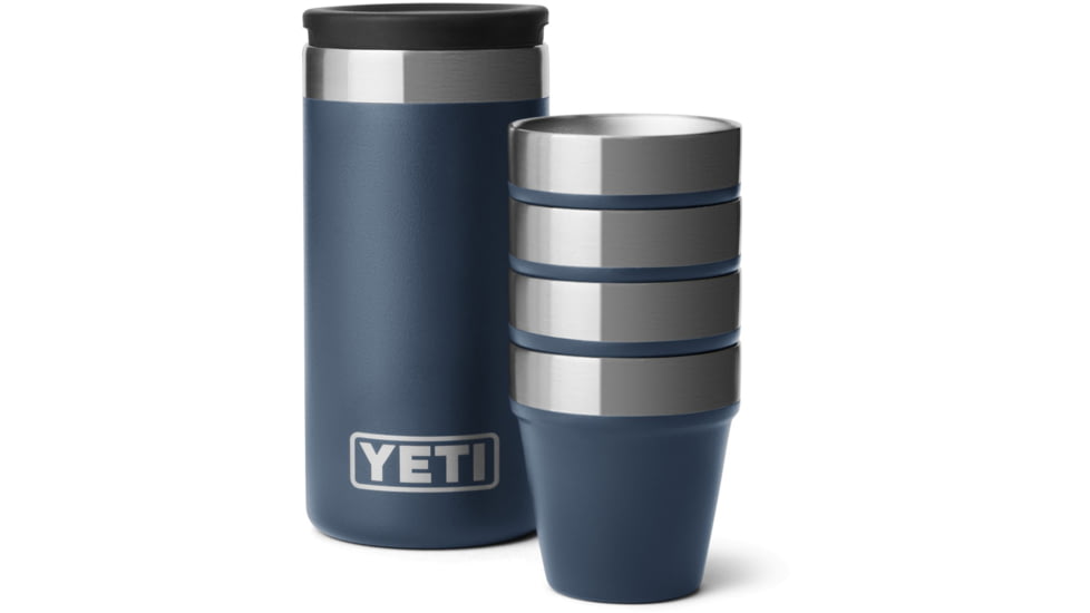 Yeti Shot Glasses And Case, Navy, 21071504276